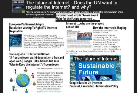 ITU-UN-GOOGLE -EU @mymulticast powers to be shaping internet